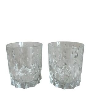 Lot of 2 RCR Marilyn Cristalleria Crystal HiBall Whiskey Glasses Italy